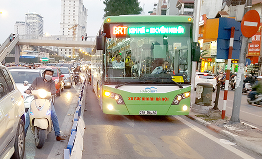 Hà Nội sẽ tổ chức lại tuyến buýt nhanh BRT 01 như thế nào?