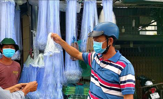 Làng nghề đan ráp lú - lưới nhộn nhịp đón mùa nước nổi