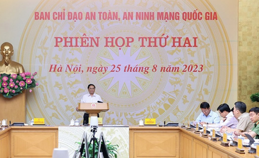 Thủ tướng chủ trì phiên họp Ban Chỉ đạo An toàn, an ninh mạng quốc gia