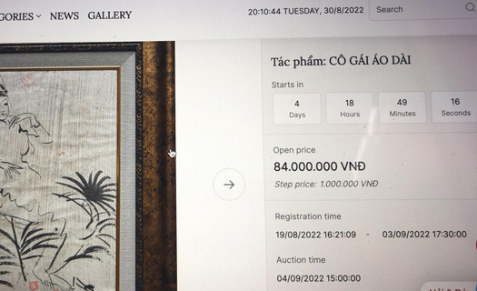 Đấu giá online 50 tác phẩm nghệ thuật