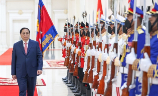 Thủ tướng Campuchia Hun Sen chủ trì Lễ đón chính thức Thủ tướng Phạm Minh Chính