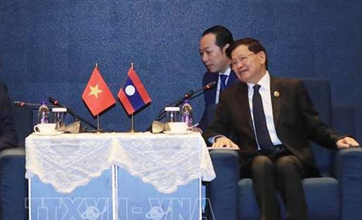 Chủ tịch nước Võ Văn Thưởng gặp Tổng Bí thư, Chủ tịch nước Lào