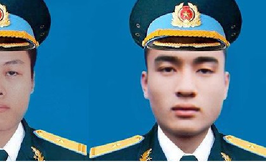 Thăng quân hàm cho 2 phi công hy sinh ở Khánh Hòa