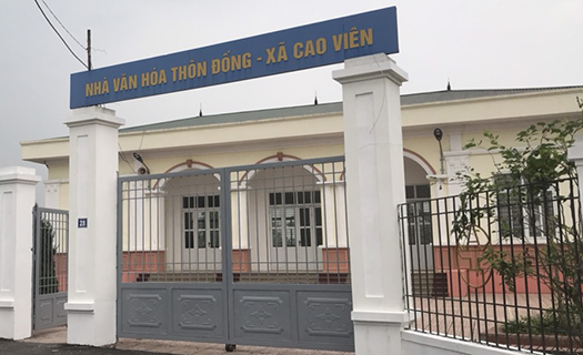 Xã Cao Viên, Thanh Oai, Hà Nội:  Nhà văn hóa thôn Đống bị hư hỏng do phá hoại!?