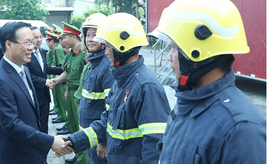 Chủ tịch nước Võ Văn Thưởng thăm, chúc Tết tại Thành phố Hồ Chí Minh