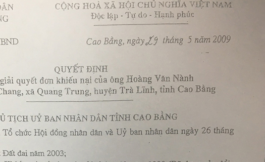 Những tiếng kêu ai oán dưới tán rừng:  Tòa đang thụ lý, UBND xã đã 